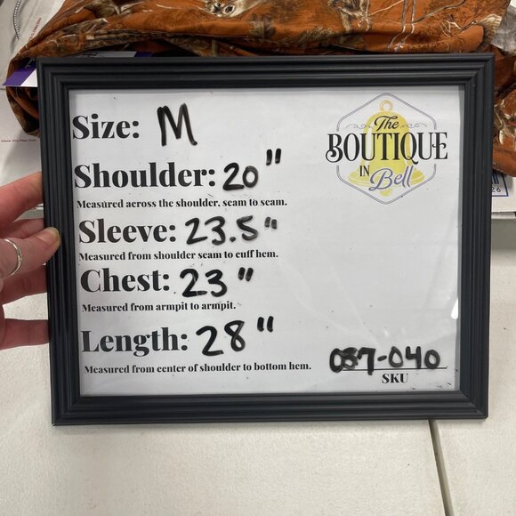 North River Outfitters M Orange Shirt Long Sleeve Button Up Buck Gun Arrows Camo - Picture 12 of 13